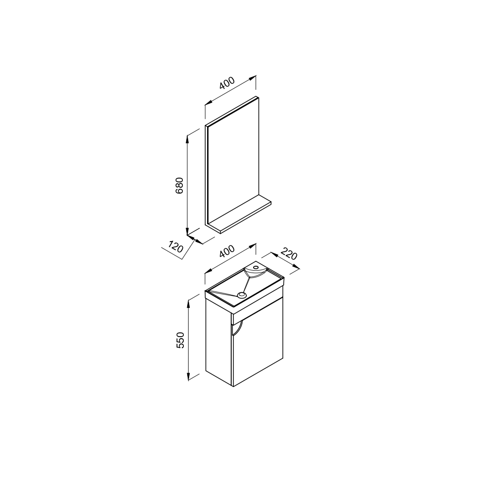 Огледало за баня MINI 40см - Image 3