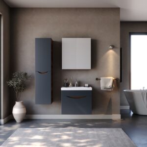 Комплект мебели за баня SMILE Anthracite Barok 65