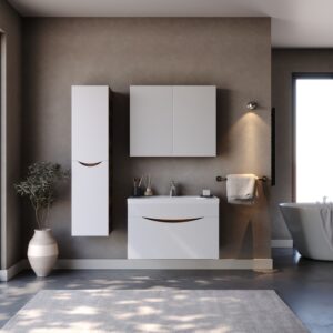 Комплект мебели за баня SMILE White Barok 85