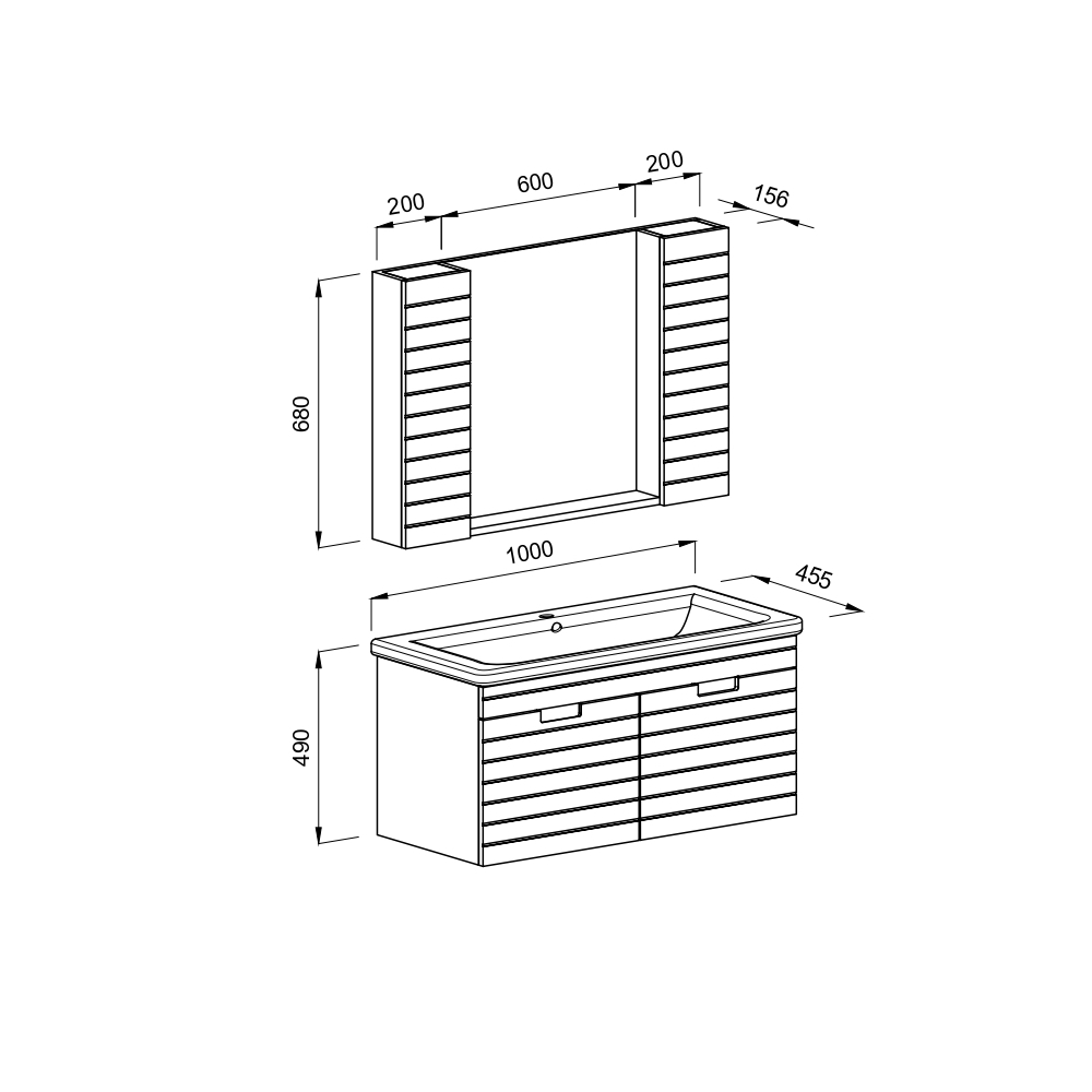 Шкаф с мивка VEGA Капучино MDF 18mm лак 100 , 100×45.5x49cм - Image 2