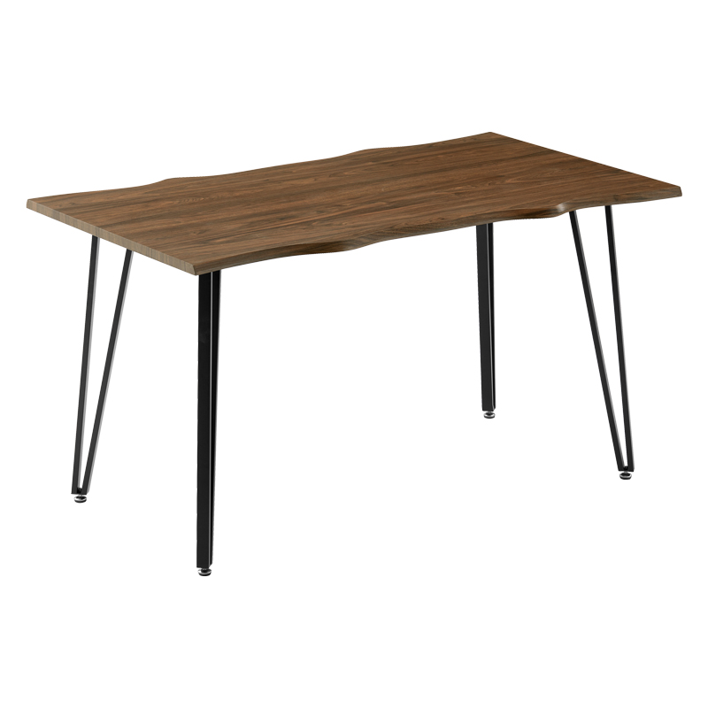 Маса Izzac повърхност MDF сонома-крак черен метал 140x80x76cm