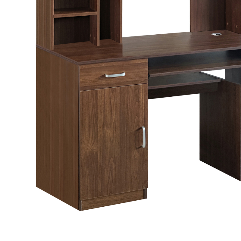 Компютърно бюро с библиотека орех 120х55х182см - Image 3