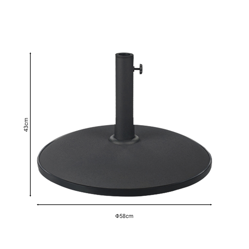 Основа за чадър Blissful черен 50kg Φ58cm - Image 2