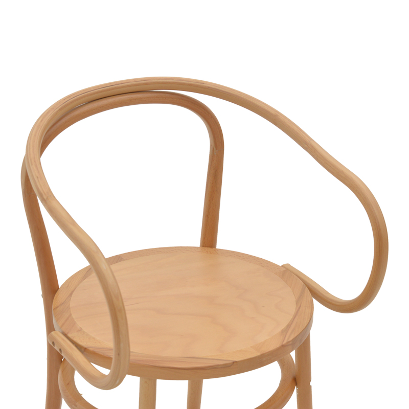 Стол Verfie естествен цвят бук 55x50x83см - Image 6