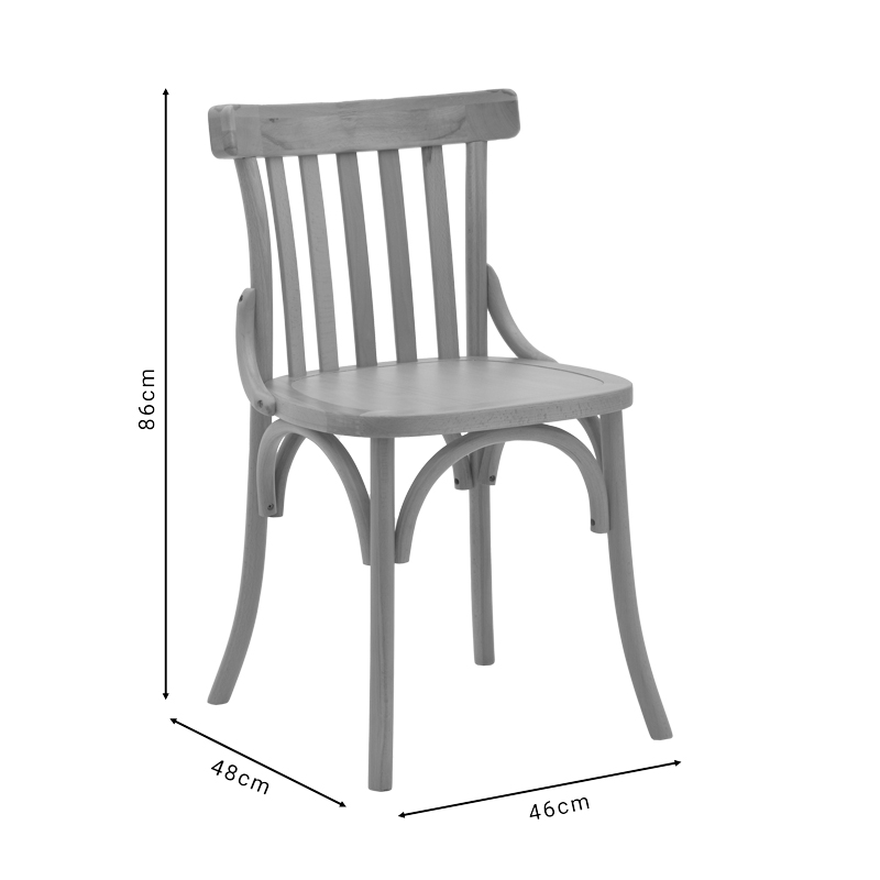 Стол Flisbie естествен бук 46x48x86см - Image 9