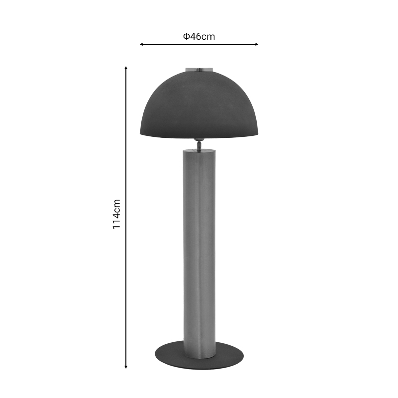 Лампион Cableler черен метал Φ46x114cm - Image 4