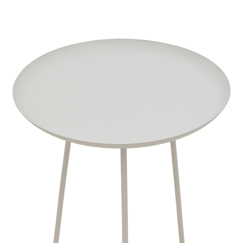 Side table Flaz Inart white D46x50cm - Image 2