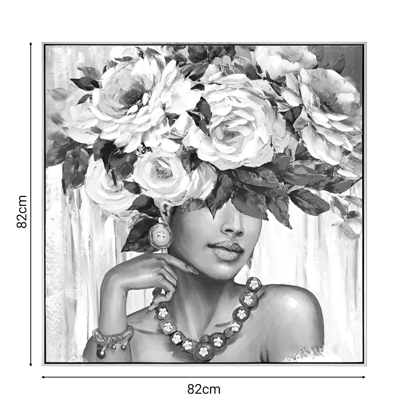 Картина върху платно Flowergirl 82x4.5x82cm - Image 2