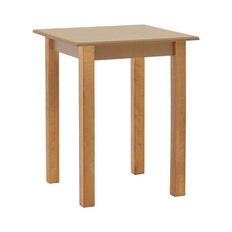 Маса Zolenio от масивна букова дървесина с повърхност mdf орехов гланц 60x60x76cm