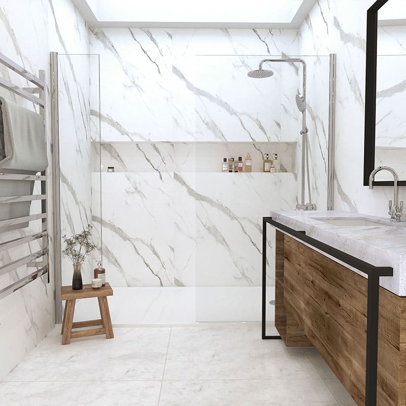 СТЕНЕН ПАНЕЛ WPC 2.8/1220/2800мм CARRARA BIANCO 101 - Image 2