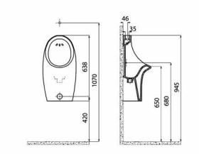 Писоар TOIXOY CREAVIT-TP611 - Image 2