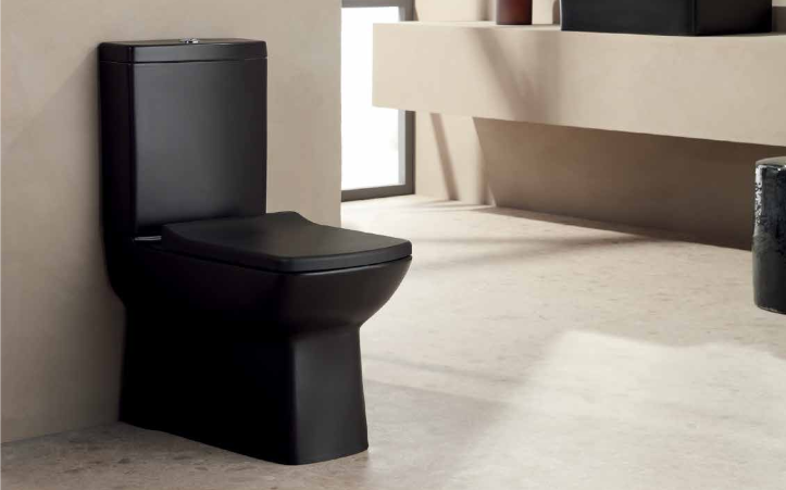 Тоалетна чиния моноблок QUADRO Black Matt - Image 3