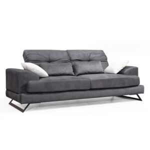 3-местен диван PWF-0508 антрацитно-черен плат 225x79x92см