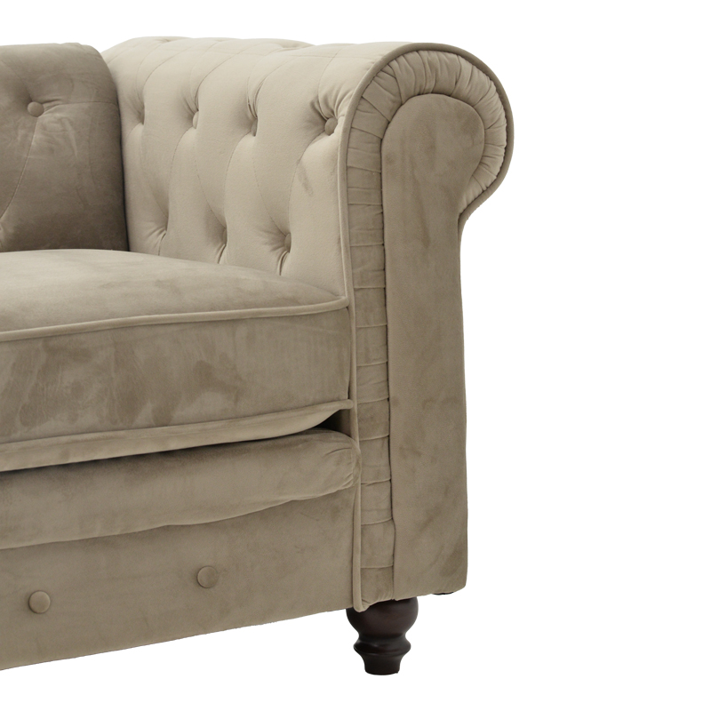 Двуместен диван Incredible beige 160x84x67cm - Image 4