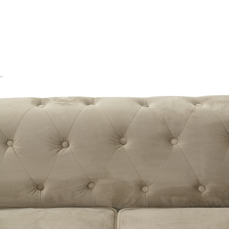 Двуместен диван Incredible beige 160x84x67cm - Image 5