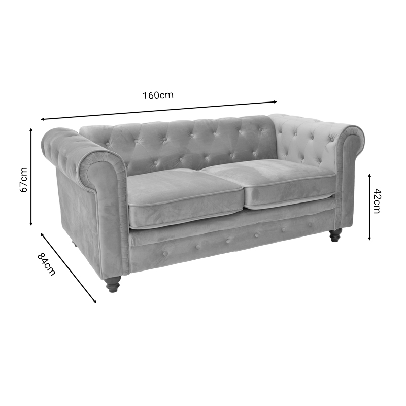 Двуместен диван Incredible beige 160x84x67cm - Image 6