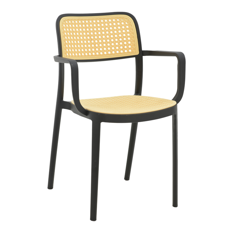 Градински стол Westley natural-black 58x47x81cm