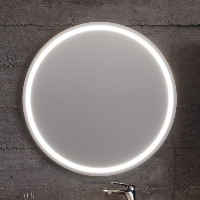 LED ОГЛЕДАЛО HOLE КРЪГЛО Φ80 МАТ БЯЛО