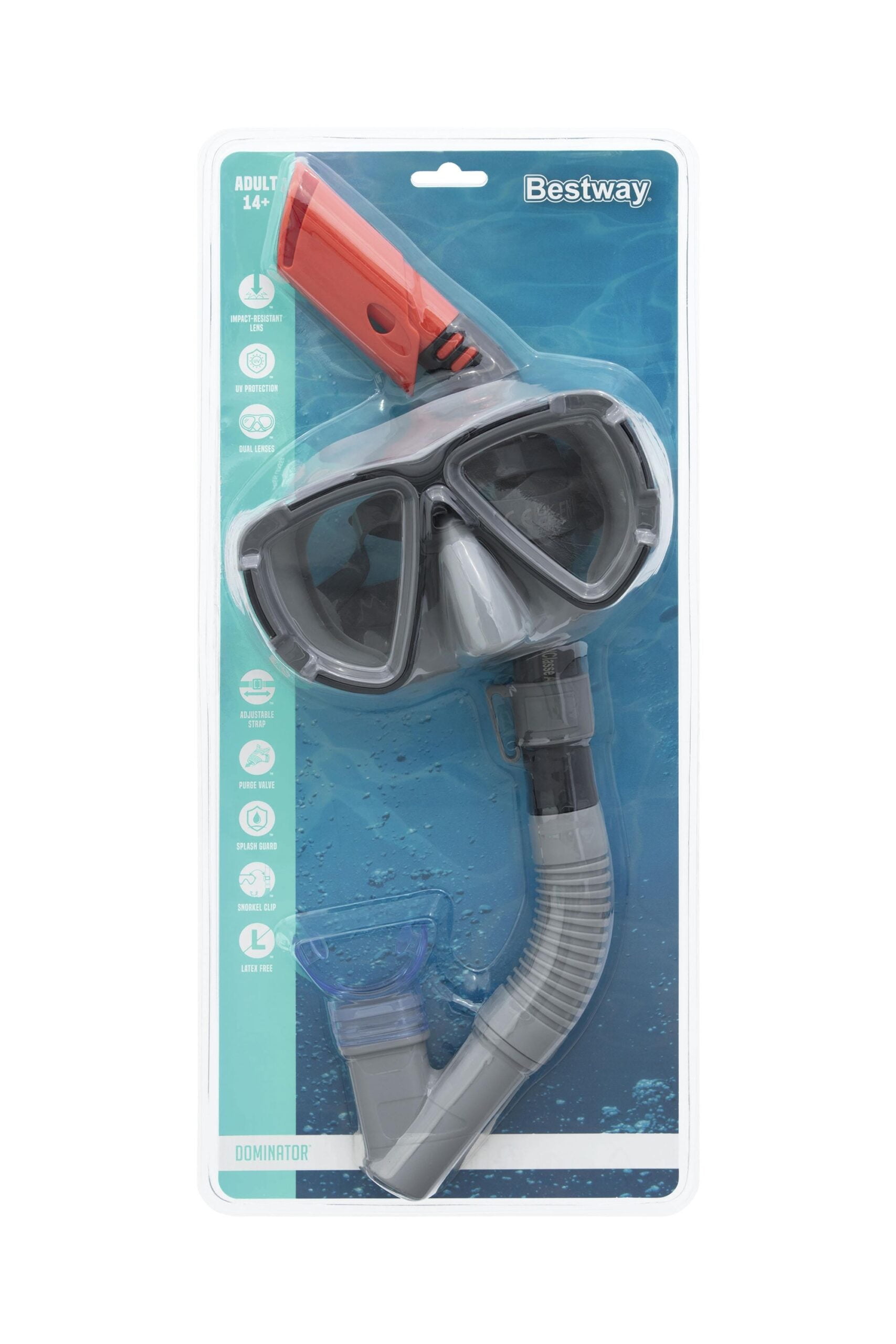 Маска и шнорхел Dominator Snorkel 14+ - Image 9