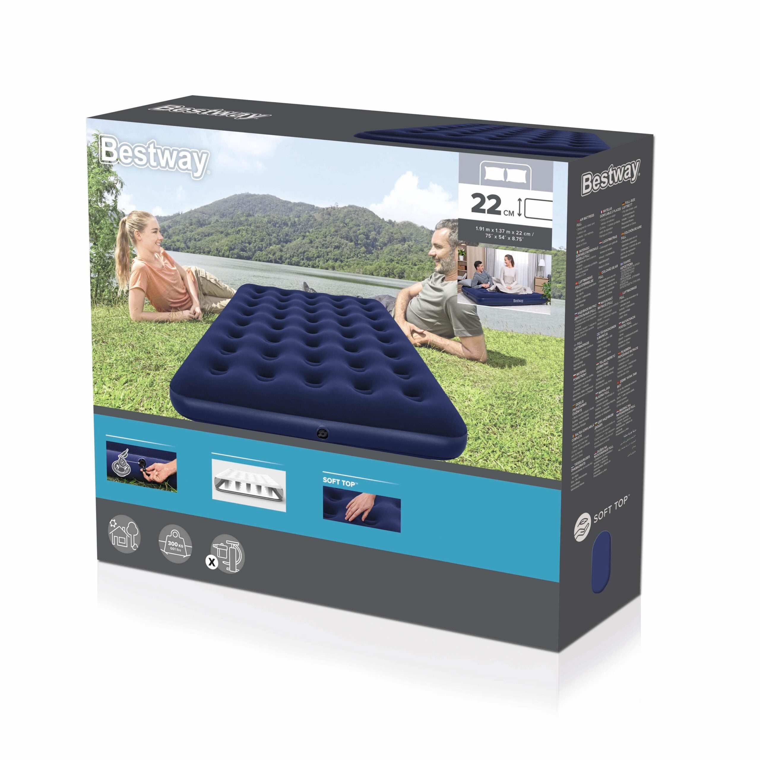 Надуваем дюшек двоен 191x137x22 см, Bestway-Pavillo - Image 7