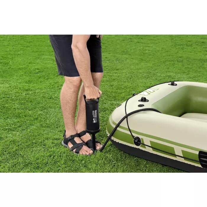 Надуваема 4-местна лодка Bestway Voyager X4 Raft, 350х145х49 см - Image 4