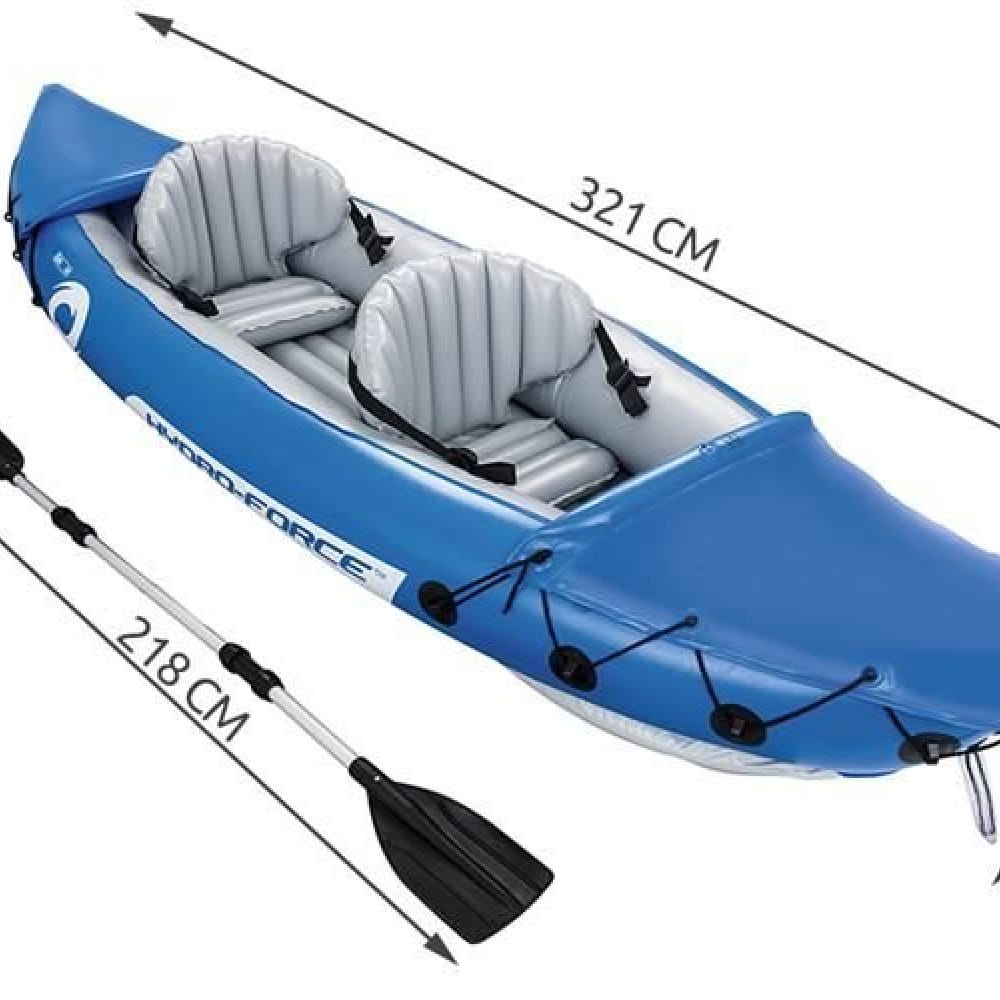 Надуваем двуместен Lite-Rapid X2 каяк Bestway 321-88см - Image 6