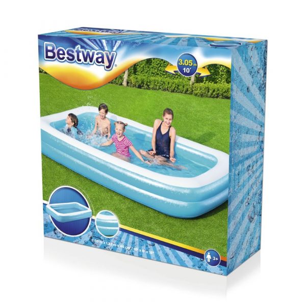 Правоъгълен семеен басейн Bestway 305X183X46 см - Image 3