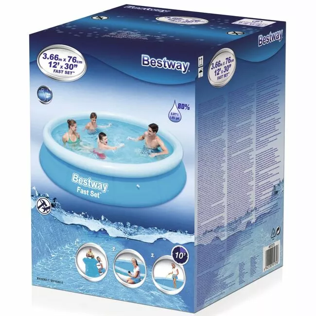 Bestway Fast Set Кръгъл надуваем басейн, 366x76 см - Image 3