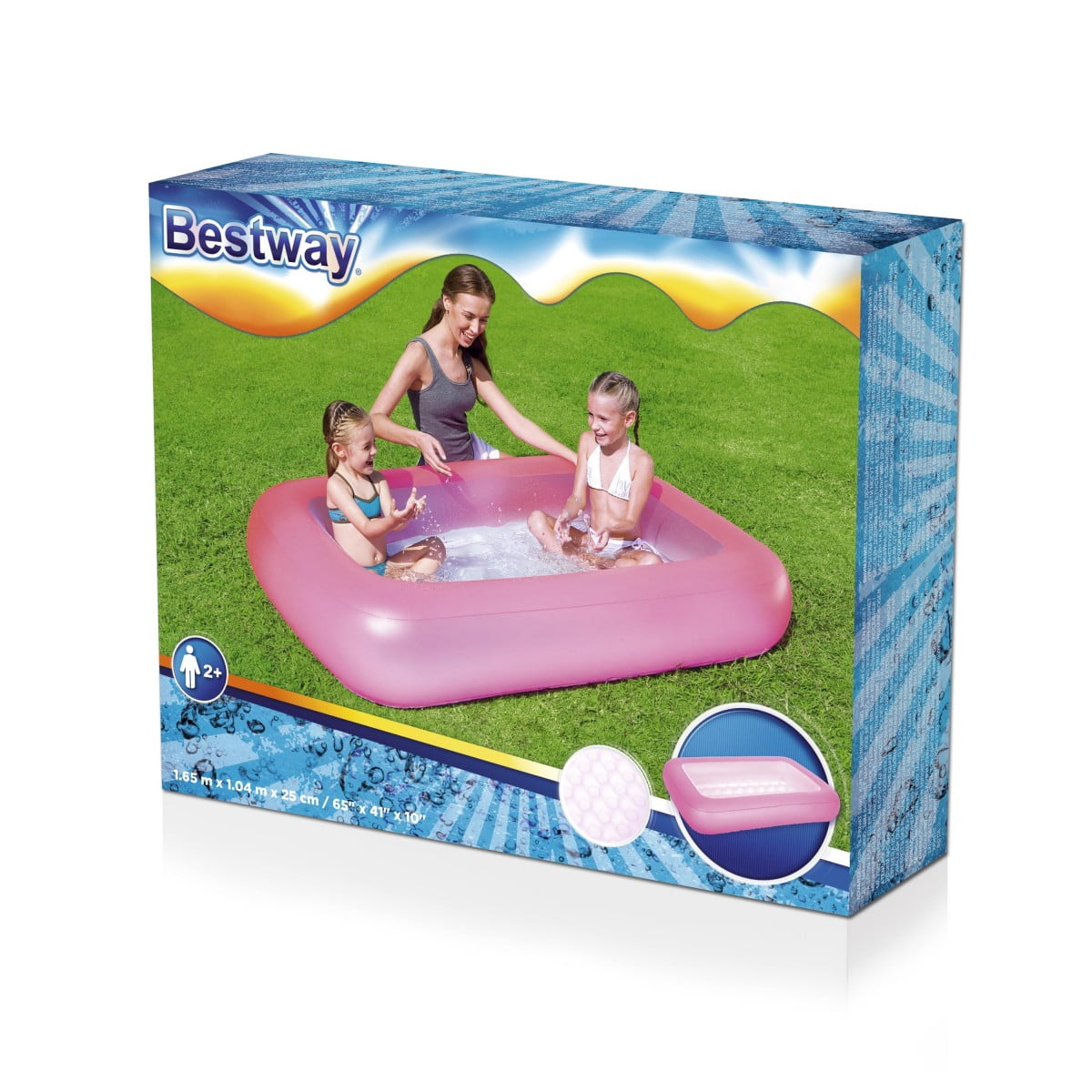 Правоъгълен детски надуваем басейн Bestway Aquababes 165х104х25см. - Image 9