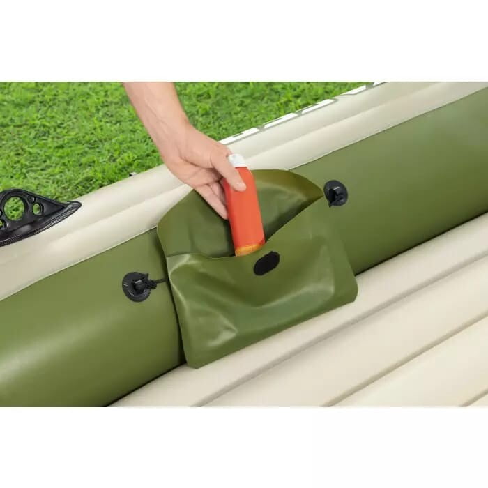 Надуваема 4-местна лодка Bestway Voyager X4 Raft, 350х145х49 см - Image 5