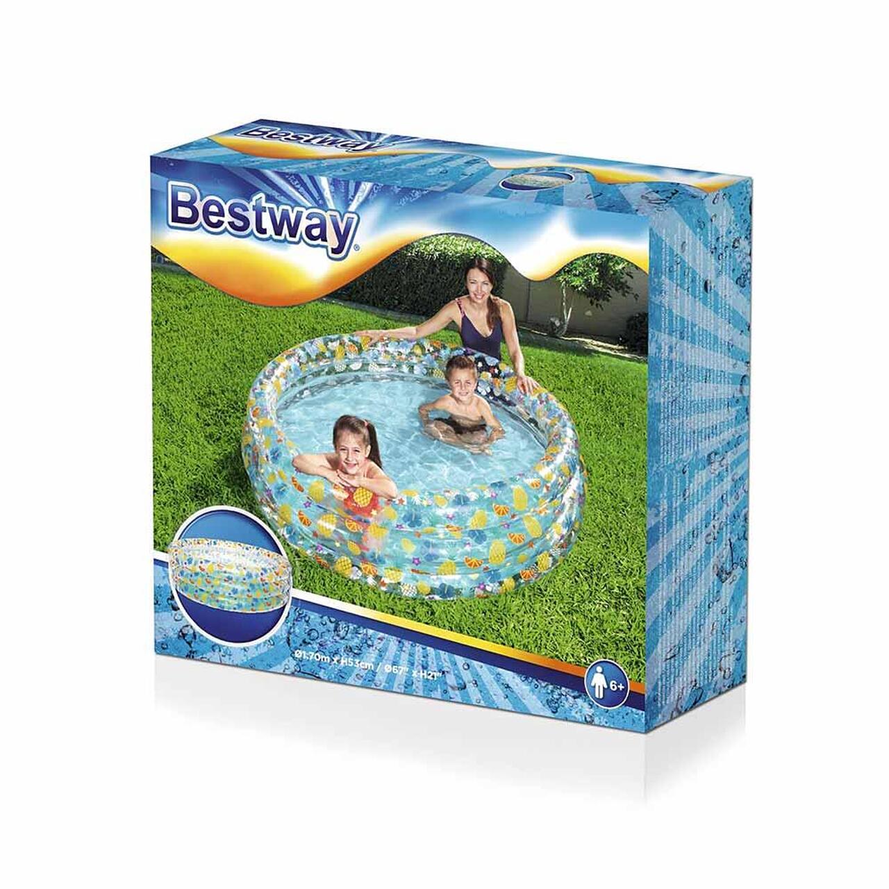 Детски надуваем басейн Bestway Inflatable Pool на плодчета 170х53 см - Image 2