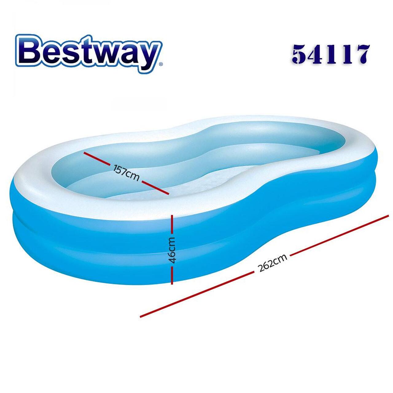 Детски надуваем басейн Bestway Big Lagoon 262х157х46 см - Image 4