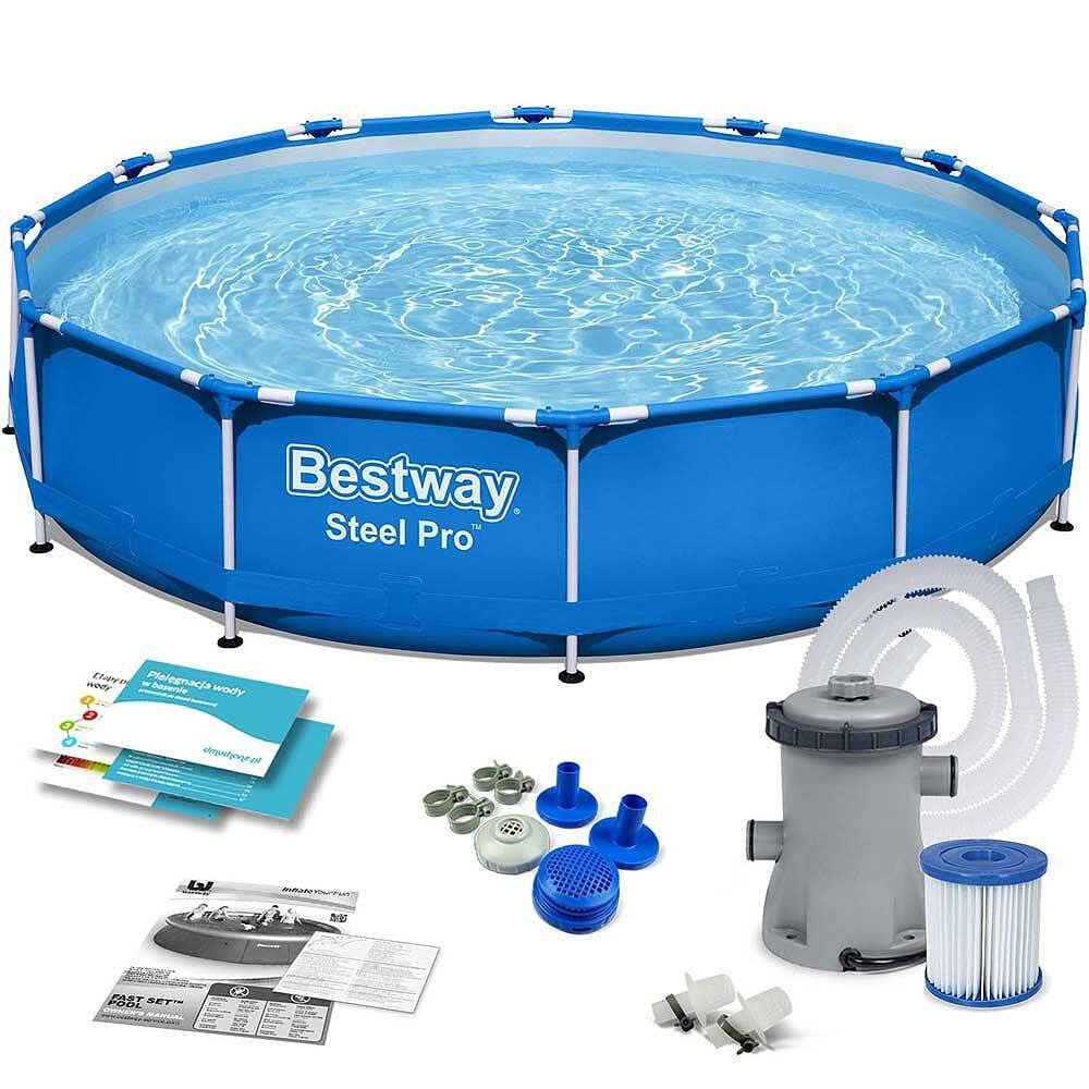 Сглобяем басейн с метална рамка Bestway Steel Pro 366x76см - Image 3