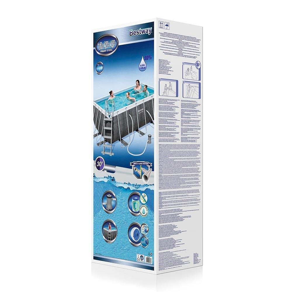 Сглобяем басейн с метална рамка Bestway Power Steel 404x201x100 см - Image 2