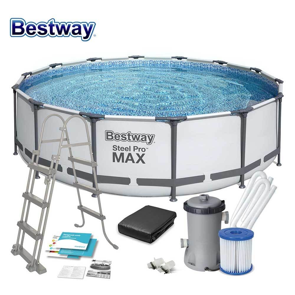 Сглобяем басейн с метална рамка Bestway Steel Pro Max 427x107см - Image 7