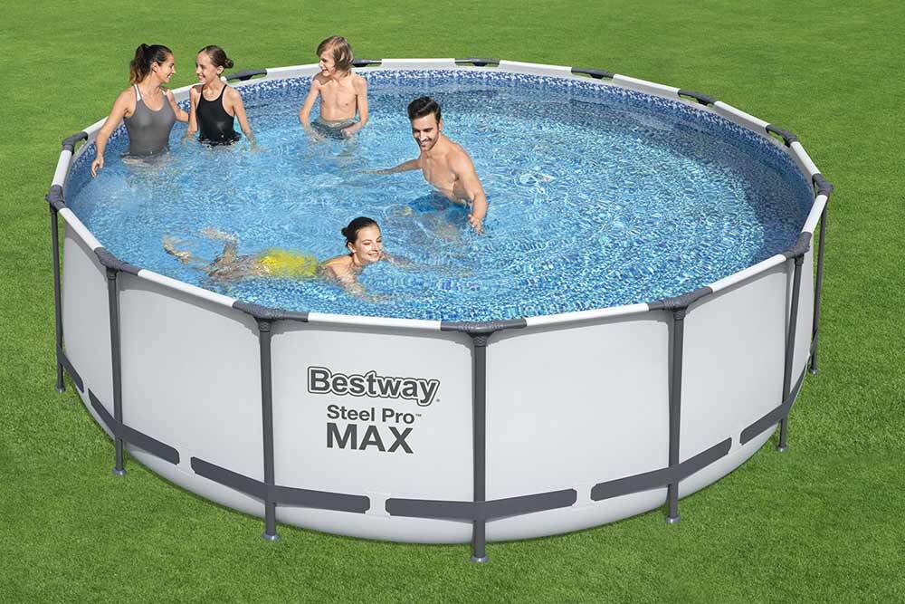 Сглобяем басейн Steel Pro Max с метална рамка