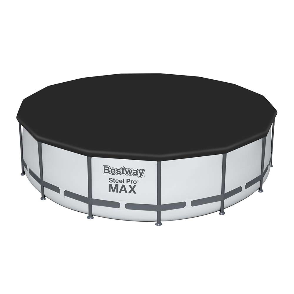 Сглобяем басейн Steel Pro Max с метална рамка , филтър, стълба и покривало 457х122см кръг - Image 7
