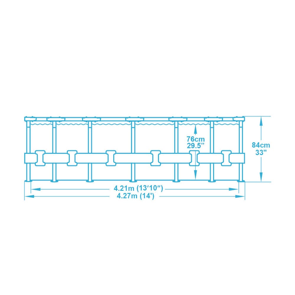 Басейн с метална конструкция Bestway Steel Pro 427x84см - Image 5