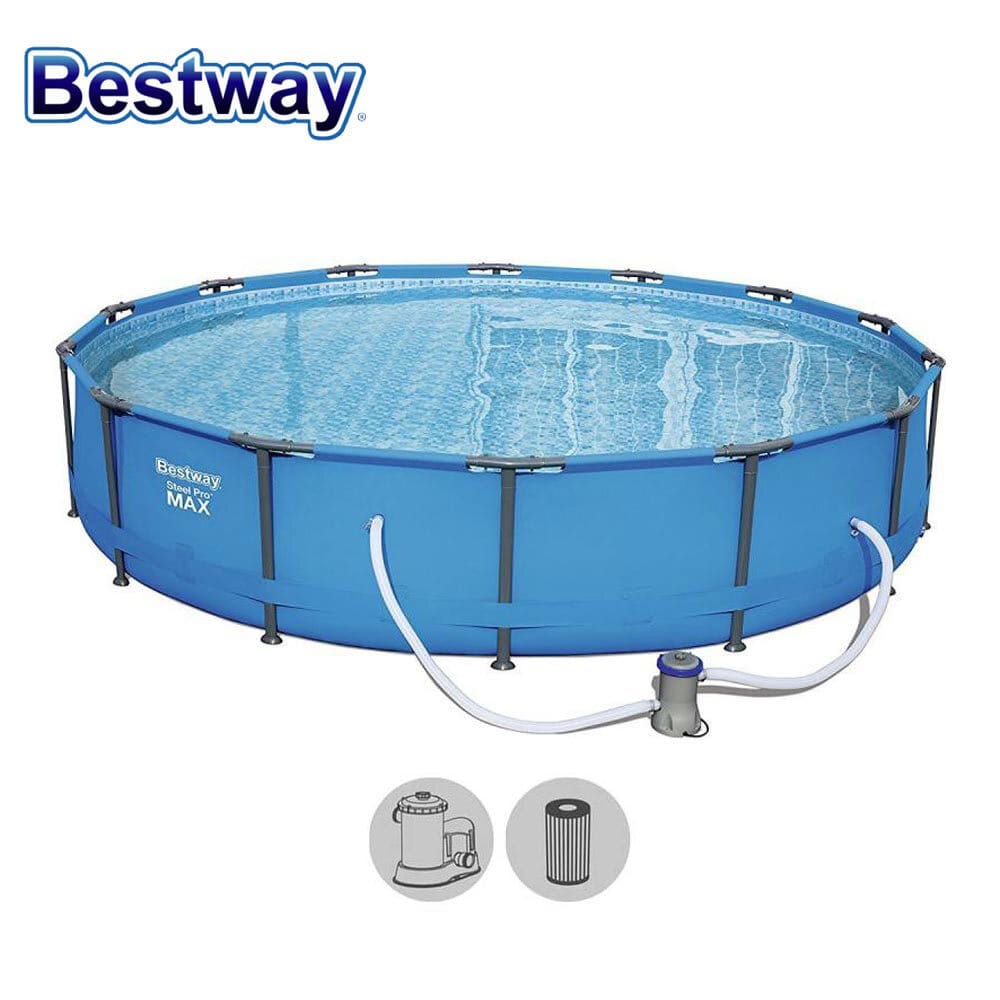 Басейн с метална конструкция Bestway Steel Pro 427x84см