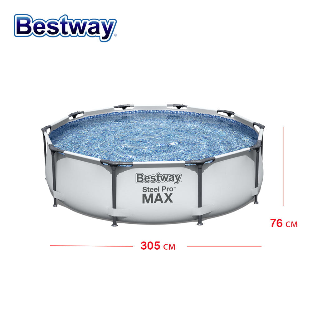 Сглобяем басейн Bestway Steel Pro Max с метална конструкция 305х76см - Image 2
