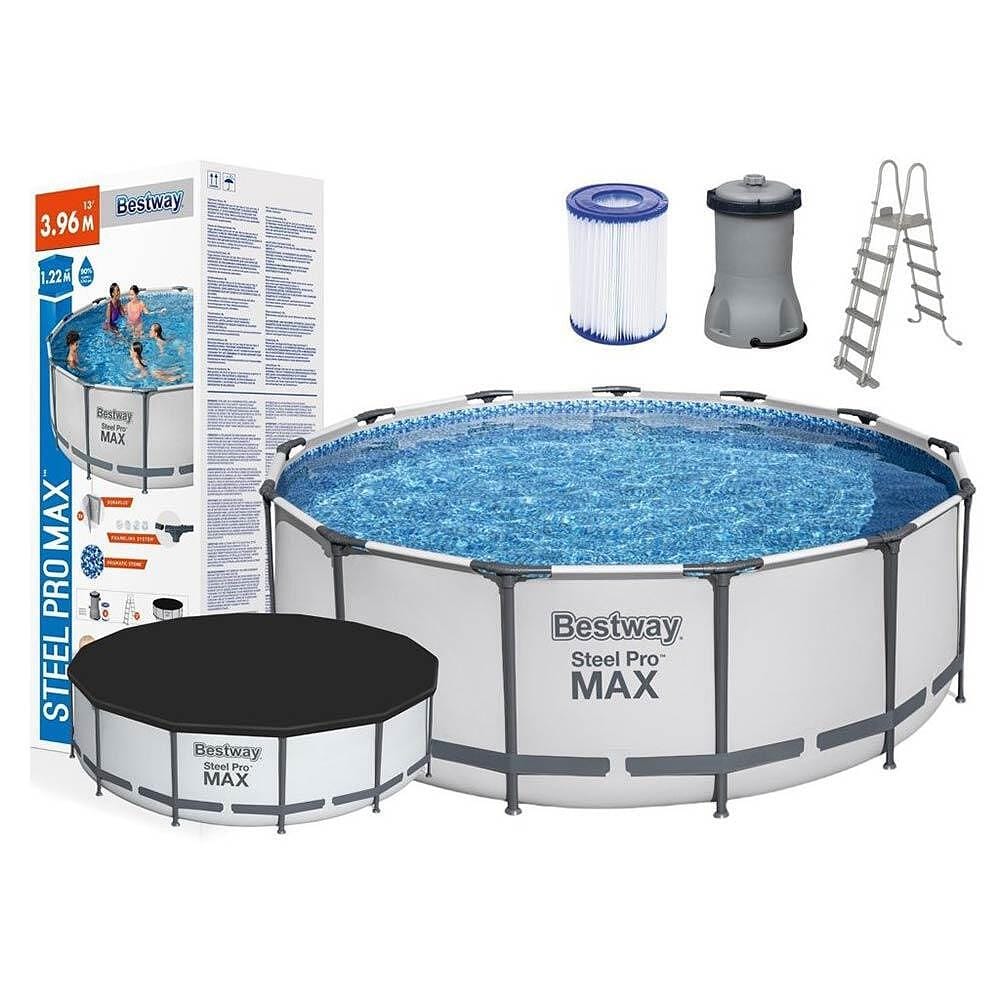 Сглобяем басейн с метална рамка Bestway Steel Pro Max 396х122см - Image 5