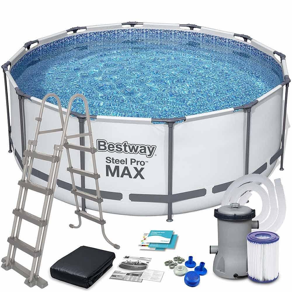 Сглобяем басейн с метална рамка Bestway Steel Pro Max 396х122см - Image 4