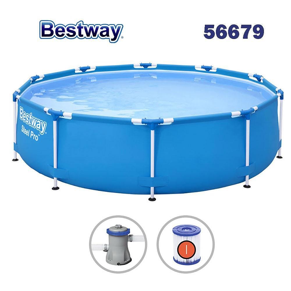 Сглобяем басейн с метална рамка Bestway Steel Pro 305x76см
