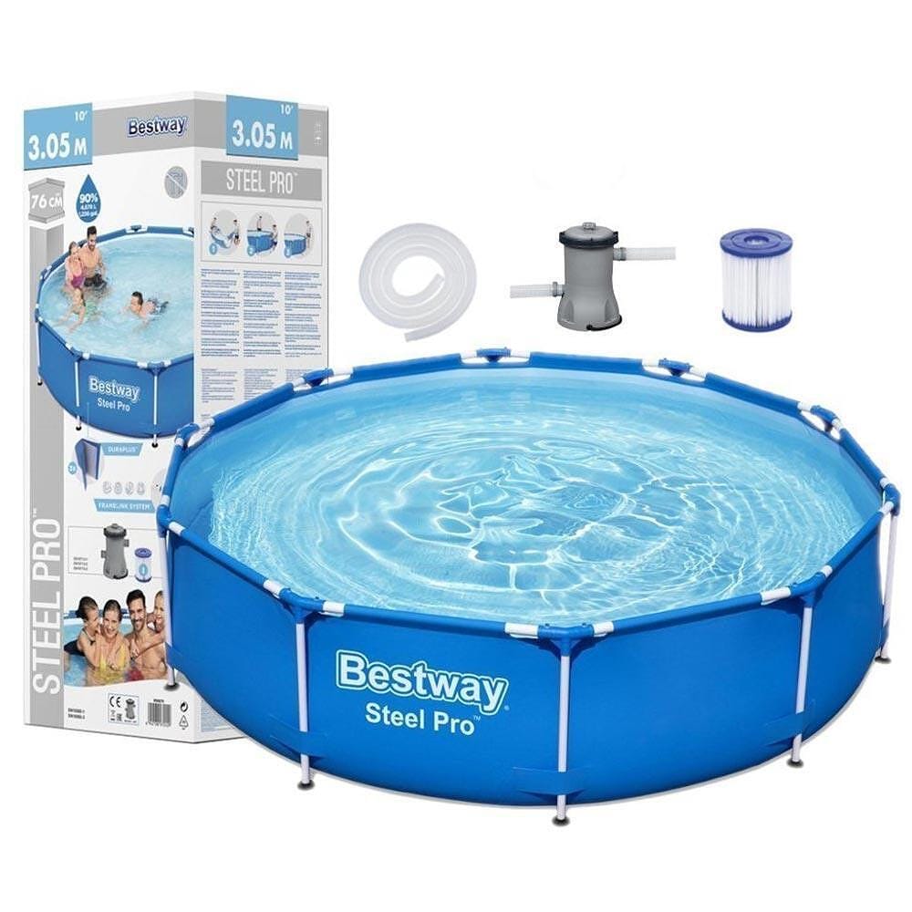 Сглобяем басейн с метална рамка Bestway Steel Pro 305x76см - Image 3
