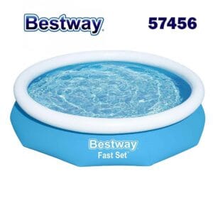 Надуваем басейн Bestway Fast Set 305x66см