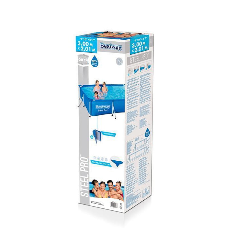 Сглобяем басейн Bestway Steel Pro 300x201x66cm - Image 2