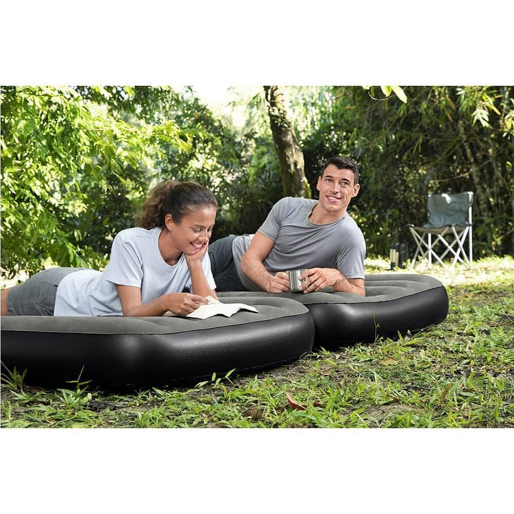 Надуваем двоен дюшек 3в1 Bestway 188x99x25 см черен/сив - Image 5