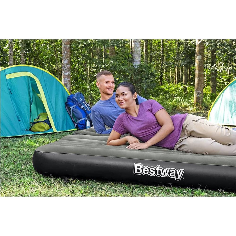 Надуваем двоен дюшек 3в1 Bestway 188x99x25 см черен/сив - Image 6