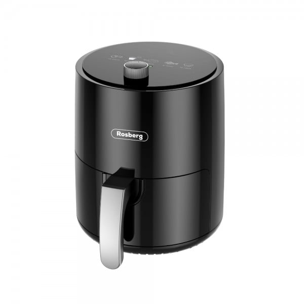 Фритюрник AirFryer Rosberg 1200W, 2.5л. до 200°C, Черен