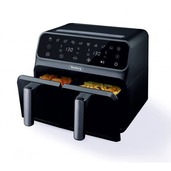 Фритюрник AirFryer Rosberg Premium 1700W, 2съда